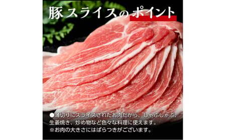 北の凍れ豚スライス4kg（500g×8) 2025年1月発送 豚肉 小分け 北海道産 大容量 しゃぶしゃぶ 冷凍 お肉 北海道十勝更別村 F21P-1035