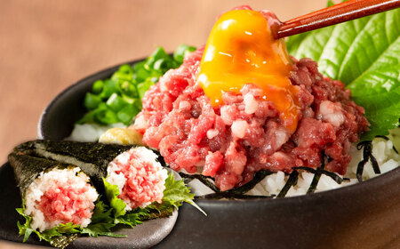 【年内発送は12月11日ご入金分まで！】【熊本特産】馬刺しユッケ2種とネギトロの食べ比べセット 3888 ユッケ ネギトロ[BHAD017]