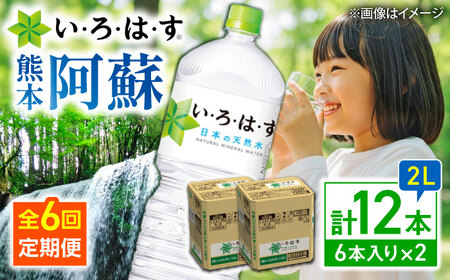 全6回定期便 い・ろ・は・す 天然水 2L×6本×2ケース いろはす いろはす BHAO015