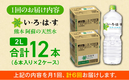 全6回定期便 い・ろ・は・す 天然水 2L×6本×2ケース いろはす いろはす BHAO015