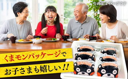全3回定期便 くまモン ハンバーグ セット(あか牛100%使用)ハンバーグ BHAS057