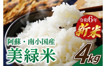 令和6年産・新米 美緑米 4kg 令和6年産 南小国産 新米 米 白米 精米 あきげしき ご飯 ごはん お米 2kg 2袋 無農薬 農薬不使用  産地直送 熊本 阿蘇 南小国町 送料無料 | 熊本県南小国町 | ふるさと納税サイト「ふるなび」