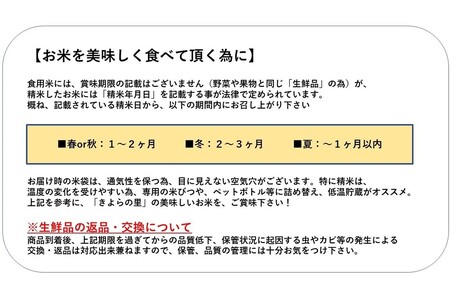 【予約受付】令和６年産・新米　きよら米　３kg（真空包装）