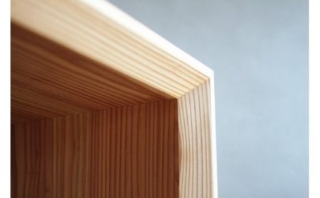 【Foreque】小国杉 キューブボックス ナチュラル  木製 天然木 無垢材 インテリア 家具 おしゃれ 贈答用 ギフト Foreque 熊本 阿蘇 南小国町 送料無料