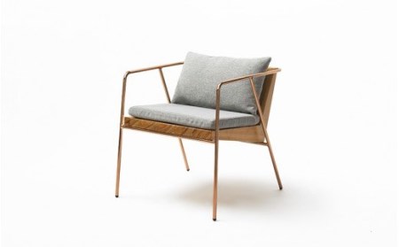 【FIL】ダイニングチェア MASS Series Dining Chair -Natural Wood & Copper Frame-