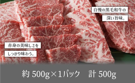 黒毛和牛・モモ焼肉用500g【熊本県畜産農業協同組合】