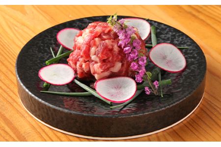 鮮馬刺し 霜降り(カルビ)ユッケ 7個 280g(40g×7)