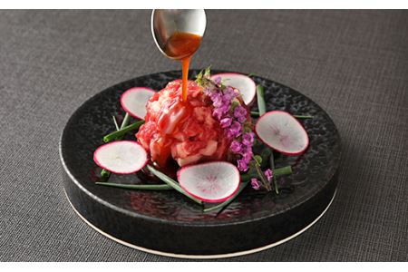 鮮馬刺し 霜降り(カルビ)ユッケ 7個 280g(40g×7)