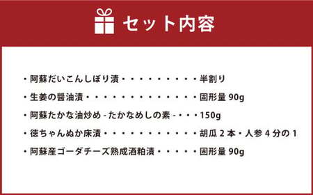つけものや徳丸のつめ合わせ 漬物 5種 セット 高菜 大根 生姜 チーズ