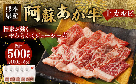 阿蘇 あか牛 上カルビ 約500g