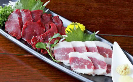 熊本 馬刺し 2種盛り 150g（赤身50g×2・フタエゴ50g×1）馬肉 馬刺 ばさし 赤身 フタエゴ 食べ比べ 