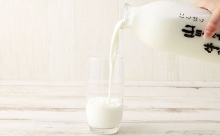 【12ヶ月定期便】山田さんちの牛乳 2本セット 900ml×2本 計12回 合計21.6L ノンホモ牛乳 牛乳 