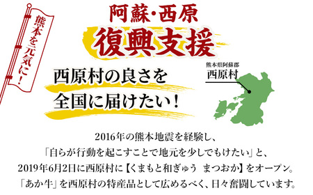 【3ヶ月定期便】阿蘇・西原 復興支援 あか牛 切り落とし 1.2kg×3回