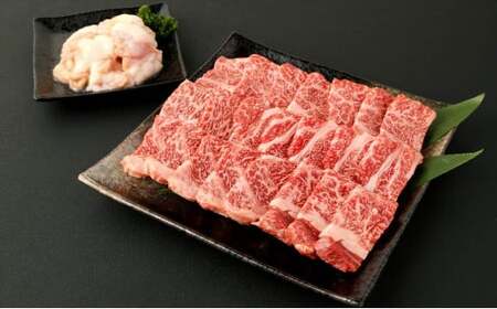 あか牛 赤身 焼肉 セット 500g(カタ350g・ホルモン150g) 