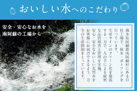【12か月定期便】南阿蘇村 天然水 300mlボトル×30本（スタイリッシュラベル） 12回お届けで計360本！ハイコムウォーター 《お申込み月の翌月から出荷開始》 熊本県南阿蘇村 天然水