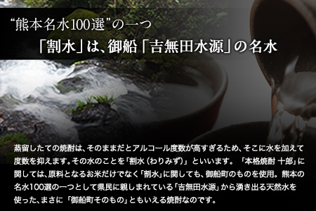 本格米焼酎 十郎(じゅうろう) さわやかでしっかりとした甘さの本格米焼酎 720ml×2本 御船町 河内愛農園プロデュース 那須酒造場《30日以内に出荷予定(土日祝除く)》 お中元 贈答 ギフト