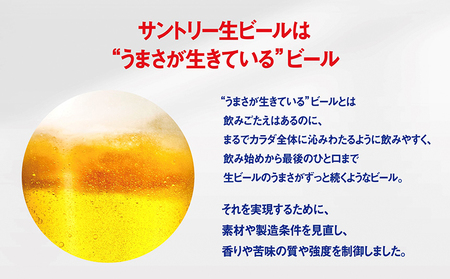 【12ヶ月定期便】サントリー生ビール 350ml 48本 2ケース 