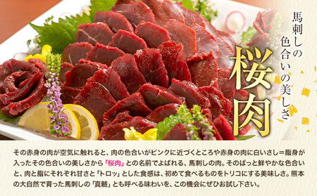 【3ヶ月定期便】国産赤身馬刺し 約560g 馬刺しのたれ付き 千興ファーム 馬肉 冷凍 《申込みの翌月から発送》 新鮮 さばきたて 真空パック SQF ミシュラン 生食用 肉 菅乃屋 熊本県御船町 特産品 数量限定