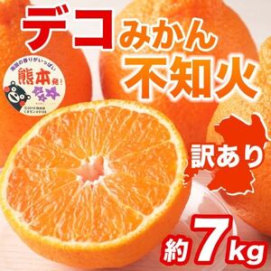 不知火 デコみかん 訳あり 約7kg(益城町)【1726343】