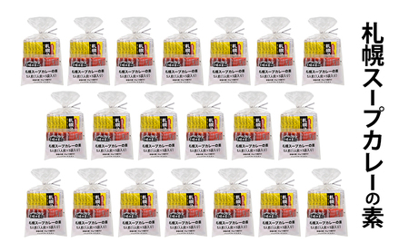 【20袋】札幌スープカレーの素 1袋5人前 (10袋×2箱) スープカレー カレー 素 香辛料 まとめ買い 大量