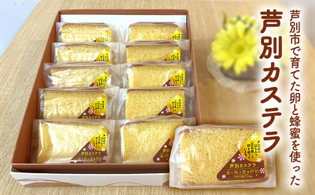 芦別カステラ 10個入 ざらめ しっとり お菓子 かし スイーツ スィーツ ギフト 贈答 プレゼント 内祝い お取り寄せ お土産