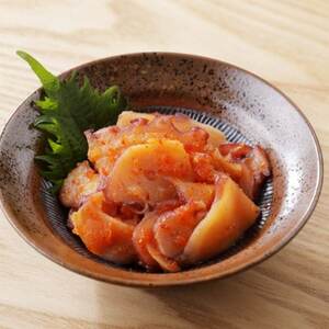 北海道産・タコの醤油漬けとキムチ漬けの各2個セット 合計600g|漁師の手作り_魚介・海産物     魚介・海産物 タコ  たこ 蛸  惣菜・加工品 キムチ 漬物 _【配送不可地域：離島】【1497497】