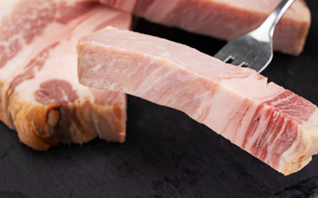 【無添加】ケンボロー・ホエー豚　ロースハム厚切り　5枚_肉 ハム 豚肉 _【配送不可地域：離島】【1535422】