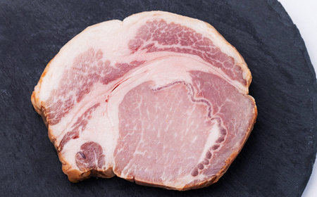 【無添加】ケンボロー・ホエー豚　ロースハム厚切り　5枚_肉 ハム 豚肉 _【配送不可地域：離島】【1535422】