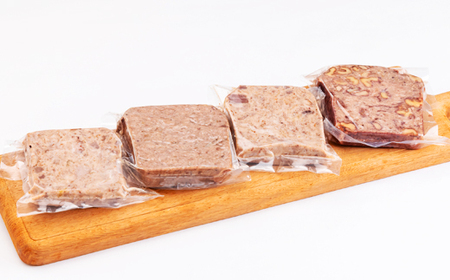 パテドカンパーニュ(冷凍)3種4個セット〈ケンボロー・ホエー豚使用〉北海道大樹町産_肉  豚肉 _【配送不可地域：離島】【1535538】