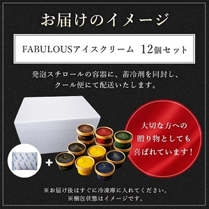 高級・濃厚 FABULOUSアイスクリーム12個セット【GT-006】【配送不可地域：離島】【1398015】