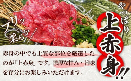 ★国産★上赤身馬刺し500g【熊本と畜】