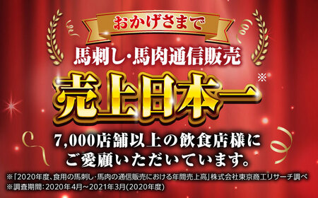 【全6回定期便】国産 赤身馬刺しセット 250g小分け 熊本 山都町 赤身 馬刺　馬刺し【株式会社 利他フーズ】 [YBX046]