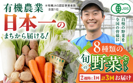 【全3回隔週定期便】有機野菜 8種セット 詰め合わせ 野菜詰め合わせ 熊本県産有機野菜 山都町産有機野菜 産地直送 高原野菜 新鮮有機野菜 採れたて有機野菜 旬 有機野菜セット 有機野菜食べ比べ 九州産有機野菜 有機野菜 オーガニック【株式会社 肥後やまと】[YAF010]