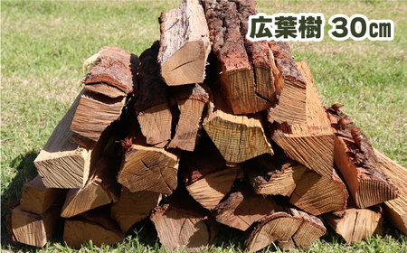 全3回定期便】薪ストーブ用 乾燥薪 約20kg 30cm 広葉樹 焚付同梱 薪