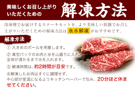 熊本県産 あか牛厳選ステーキセット ロースステーキ200g×3 ヒレ