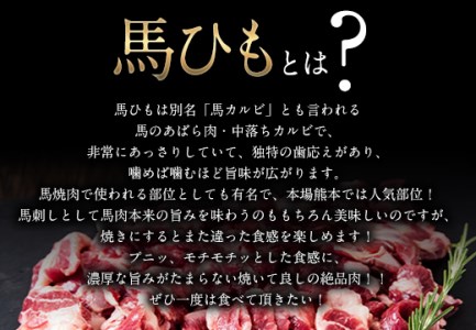 馬ひも焼肉用300g（50gx6袋） 《90日以内に出荷予定(土日祝除く)》肉 馬ひも 馬肉 熊本県氷川町