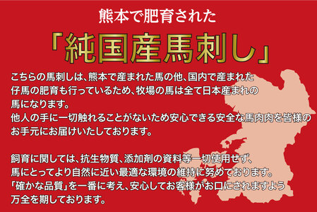 B252-18 馬刺し 国産 さくら馬刺し希少部位セット