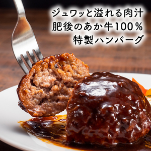 牛肉100％ 国産 冷凍 調理済み あか牛 湯煎 熊本県産 赤牛 ハンバーグ 150g×10個 G-48 和牛 九州産 送料無料 