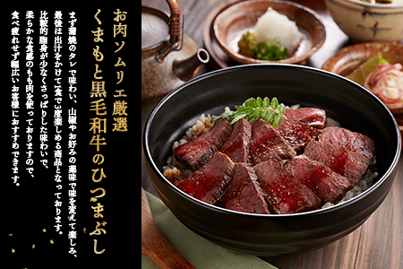 ふじ匠 くまもと黒毛和牛 の 牛まぶし 80g × 4 タレ・濃縮出汁付き  ひつまぶし 3度楽しめる 牛肉 だし 茶漬け ブランド牛 肉 ソムリエ 熊本産 牛肉 黒毛 和牛 牛肉 4人前 厳選 牛肉 肉 味変 牛肉 104-0001