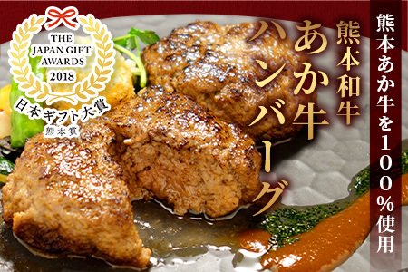 熊本県産 あか牛 100％ ハンバーグ 120g×6個 セット くまモン パッケージ【 牛肉 くまモン ハンバーグ あか牛 牛肉 肉 熊本産 国産牛 和牛 うま味 はんばーぐ 熊本県 】046-0639