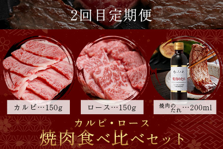 【定期便3回】お肉ソムリエ監修 馬肉・黒毛和牛 定期便 熊本県 ( 馬刺し 食べ比べ / くまもと黒毛和牛 焼肉 / 馬刺し赤身食べ比べ ) ソムリエ セレクト 本場 熊本県 馬肉 牛肉 黒毛和牛 肉 食べ比べ ヘルシー くまもと 104-0501