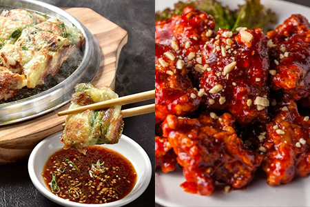 【韓国料理】新プレミアム贅沢セット < 黒ホルモン 豚足炙り ヤンニョムチキン チヂミ2種 コチュジャン2種 > 韓国料理 おつまみ韓国料理 韓国料理惣菜 大人気韓国料理 おかず韓国料理 自宅で韓国料理 056-0694