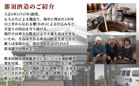 球磨焼酎 球磨の泉 720ml 減圧25度・常圧25度 セット 米 焼酎 しょうちゅう 常圧 減圧 焼酎 熊本県 多良木町 007-0426