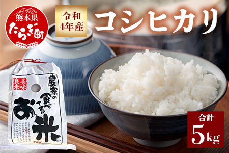 熊本県産 コシヒカリ 5kg お米 精米 令和4年産 有機栽培米 065-0468