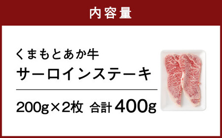 くまもと あか牛 サーロインステーキ 400g（200g×2枚）