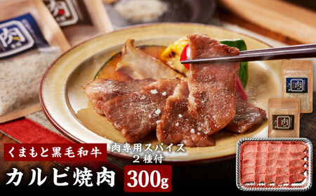 くまもと黒毛和牛カルビ焼肉（肉専用スパイス2種付） 肉 牛肉 焼き肉 カルビ 黒毛和牛 国産 熊本県 水上村