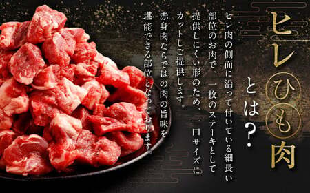 【訳アリ】 牛ヒレ ひも 切り落とし1kg 軟加工 柔らか 熊本県 水上村