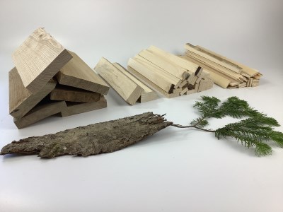 サンタランドウッドソロキャンプバーベキュー用焚き付けセット(E)