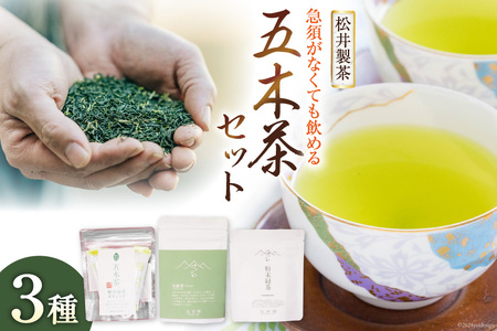 【栽培期間中農薬不使用・化学肥料不使用】 お茶 緑茶 急須がなくても飲める 五木茶 セット [松井製茶 熊本県 五木村 51120226]