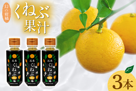 くねぶ果汁 3本 セット [子守唄の里五木 熊本県 五木村 51120350]